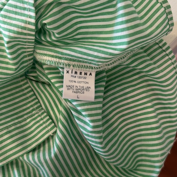 Xirena Top in Green Stripe - Picture 5 of 6